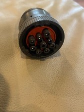 Deutsch HD16-9-1939S, Plug w/ Coupling Ring, 9 Pin, LOT OF 5 picture