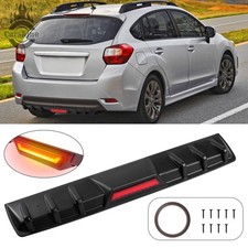 Matte Black 6 Shark Fin Rear Diffuser Bumper Spoiler Lip For SUBARU IMPREZA picture
