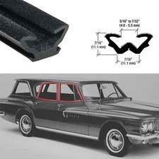 8ft Universal For RV Car Truck Flexible Flocked Door Glass Windows Run Channel picture