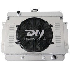 Alu 3 Rows Radiator+Shroud+Fan For 1969-70 Chevy Impala/Caprice/Bel Air 4.1-7.4L picture