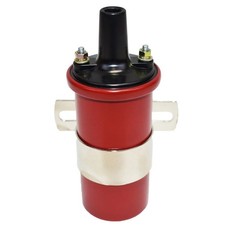 Oil Filled Canister Ignition Coil Female Remote 12V Round 45000V with Bracket picture