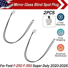 2pcs Blind Spot Mirror Glass Plug For 20-26 Ford F250 F350 Super Duty Plug-Play picture