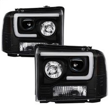 Spyder Auto 5084507 Black Light Bar Projector Headlights for 05-07 Ford SD picture