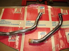 NOS 1971-1978 AMF HARLEY-DAVIDSON FX SUPERGLIDE OBSOLETE EXHAUST HEAD PIPES picture