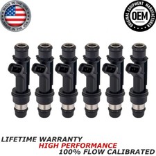 OEM NEW DELPHI x6 Fuel Injectors Fits 2000-2005 Buick Century, Chevrolet Impala picture