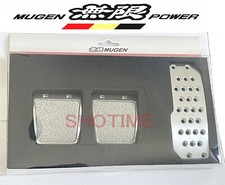 MUGEN SPORTS Gas Brake Clutch Pedal Pad Set(Fit HONDA 96-00 CIVIC EK4 EK9 TYPE-R picture