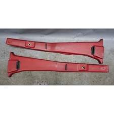 1972-1976 BMW E3 3.0 Sedan Bavaria Interior B Pillar Column Trim Pair Red OEM picture