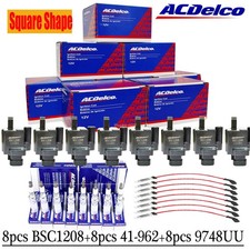 8P OEM Square Ignition Coil Spark Plug Wire For. Chevy GMC 4.8L 5.3L 6.0L 8.1L picture