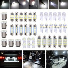 White 42PCS Car Interior Combo LED Map Dome Door Trunk License Plate Light Bulbs picture
