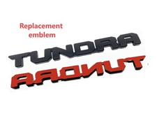 NEW 2PCS Door TUNDRA BLACKOUT EMBLEM BADGE Fit 2014-2024 Tundra SR5 4X4 Limited picture