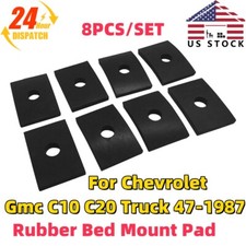 For 1947-1987 Chevrolet Gmc C10 C20 Truck 8PCS Rubber Bed Mount Pad Kit GM Truck picture