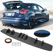 For Ford Focus RS Carbon Fiber Rear Lip Bumper Splitter Diffuser 7 Fin Shark picture