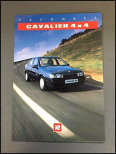 1989 1990 Vauxhall Cavalier 4x4 Original Car Sales Brochure Catalog picture