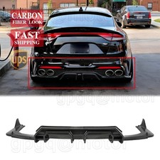 For KIA Stinger 2018-21 AD Style Carbon Fiber Rear Bumper Diffuser & Corner Spat picture