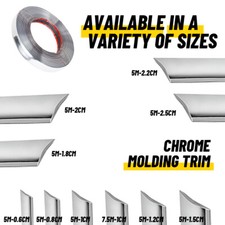 16ft Chrome Trim Molding Strip Car Door Window Bumper Side Trime Protector Guard picture