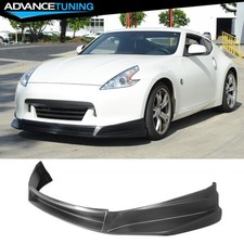 Fits 09-12 Nissan 370Z Convertible Coupe SL Style Front Bumper Lip Unpainted PU picture
