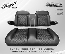 'KOZIP' EZGO TXT / RXV GOLF CART FRONT SEAT/BACKREST CUSHION SET (Black) picture