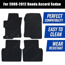 Front & Rear Floor Mats Carpet Black For 2008 2009 2010 2011 2012 Honda Accord picture