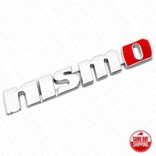 New Nismo Racing Sport Black Trunk Lid Rear Emblem Logo 3D Badge Decorate Red picture