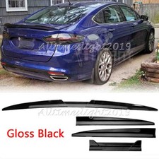 For Ford Fusion Mondeo 2013-2020 Adjust Gloss Rear Trunk Spoiler Duck Wing Lip picture