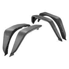 Uimoso 4PCS Tubular Fender Flares For 2007-2018 Jeep Wrangler JK 2/4 Doors picture