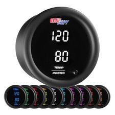 Slightly Used GlowShift 10 Color Digital Dual Temperature & Pressure Gauge picture