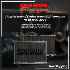 SPAWON 2ROW Aluminum Radiator Fit Chrysler Neon/Dodge Neon Plymouth Neon 96-04 picture