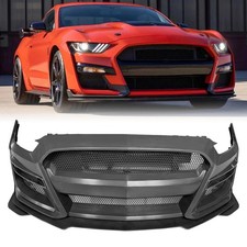 Front Bumper Conversion Replacement Kit For 2018-2023 Ford Mustang GT500 Style picture