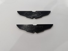 Aston Martin DB9 V8 V12 Vantage Hood/Boot Black Badge Set 120mm 4.75 Inches picture