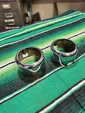 1949 Chevrolet Original Pair Grille Turn Signal park light housings Trim Bezels picture