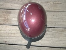 Used Vintage HCI Maroon Motorcycle Helmet picture
