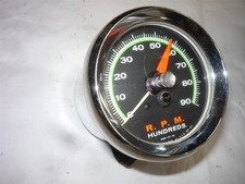 Vintage 1966 Sun 9000 rpm tachometer tested works see video picture