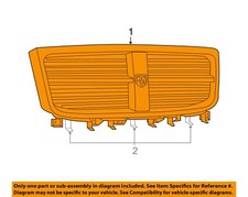 CHRYSLER OEM 07-09 Durango Grille Grille Components-Grille 55078015AD picture