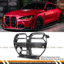 CSL Style Prepreg Carbon Fiber Nose Grill W/ACC For 21-26 BMW M3 G80 M4 G82 G83 picture