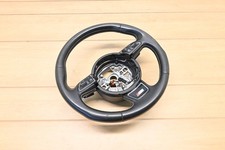 12-18 AUDI C7 A6 S6 3 Spoke Sport Leather Steering Wheel Assembly OEM picture