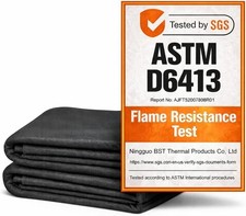 Carbon Felt Welding Blanket Fireproof Heat Resistant Fabric 20x36 Inch 2 Pack picture