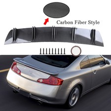 For Infiniti G35 Rear Bumper Diffuser Spoiler Lip Splitter Carbon Fiber Style picture