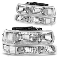 For 1999-2002 Chevy Silverado 2000-2006 Suburban Tahoe Headlights&Bumper Lamps  picture