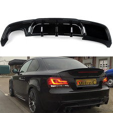 For 2007-2013 BMW 1 Series E82 128i 135i M Sport Gloss Black Rear Diffuser Lip picture