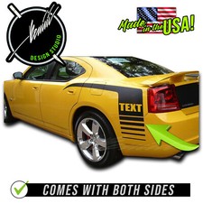 Side Hockey Stripes Decals - FITS 2006-2010 Dodge Charger Super Bee RT SRT-8 SXT picture