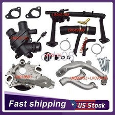 Upgraded Cooling Water Pump Pipe System Kit Fit Jaguar Land Rover 3.0L V6 picture