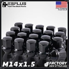 20 Pc Tesla OEM Lug Nut Black M14x1.5 7/8
