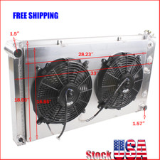 4Row Radiator w/Fan For 1968-1972 69 70 71 Chevelle GTO Cutlass  Lemans Aluminum picture