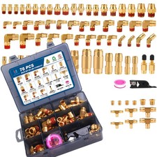 Brass DOT Air Line Fitting Set 43Pcs 1/8