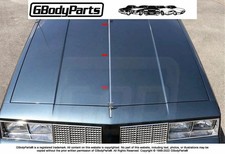 1981-88 Cutlass Supreme Salon 442 H/O Center Hood Trim Anodized GM part#22506829 picture
