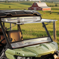 KEMIMOTO 3-In-1 Flip Windshield Compatible with Can-Am Defender & Defender Max, picture