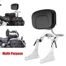 Multi Purpose Passenger Driver Backrest For Harley Heritage Softail FLSTC 00-07 picture