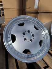 New 17x8 17x9.5 Mercedes Aero Classic Design Silver (4 wheel) 5x112 R129 R107 picture