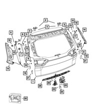 Genuine Mopar Power Lift-Gate Motor And Gear Left 68103064AC picture