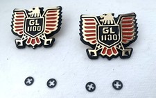 IN STOCK PAIR Metal Emblem HONDA GOLDWING 1100 ASPENCADE , RPLC #83606-MB9-000 picture